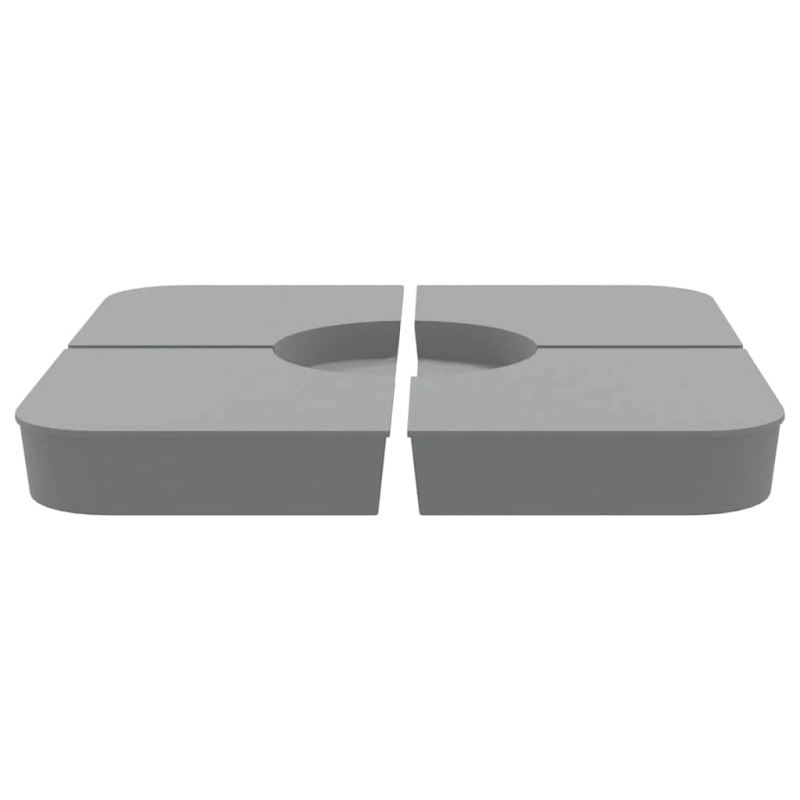 vidaXL 4 gab. saulessarga bāzes komplekts krustveida 100 kg PP