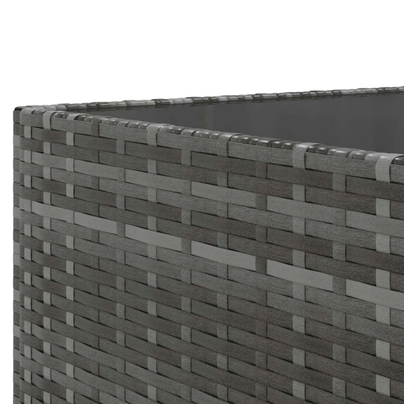 vidaXL 6-daļīgs dārza atpūtas mēbeļu komplekts, pelēka PE rotangpalma