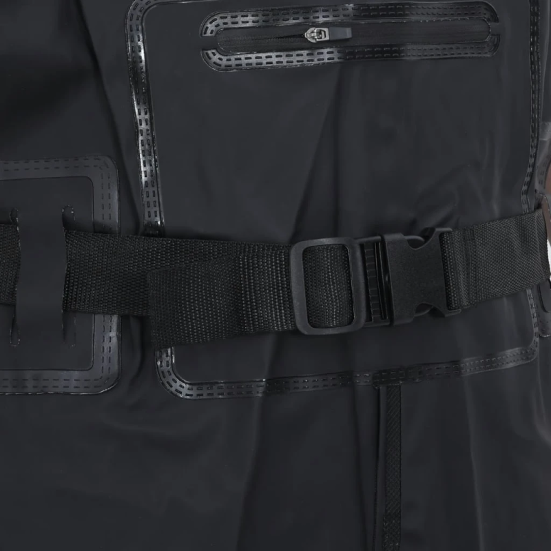 vidaXL bridējputni ar zābakiem un jostu, melna 41. izmērs