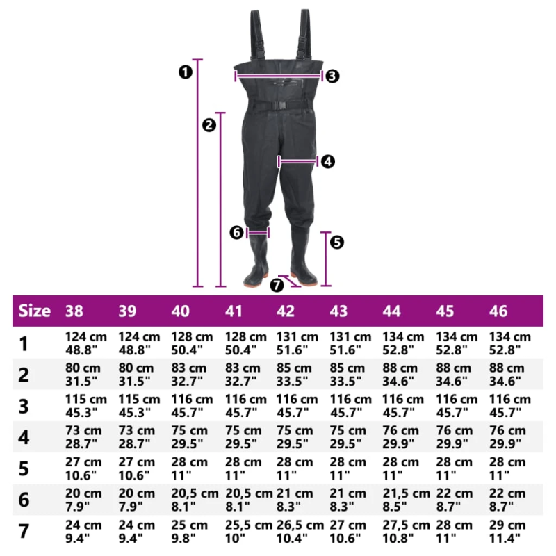 vidaXL bridējputni ar zābakiem un jostu, melna 43. izmērs