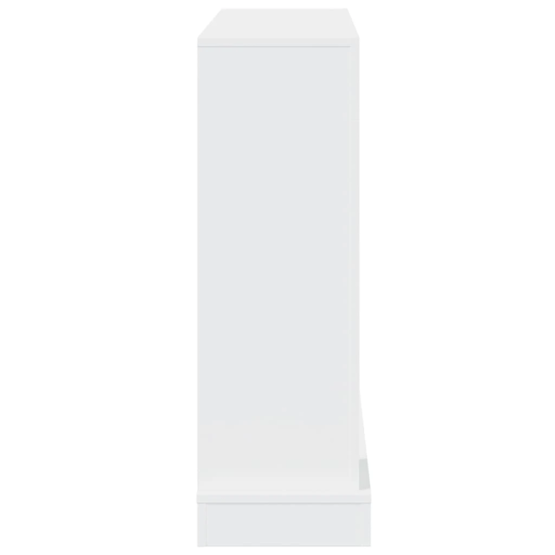 vidaXL kamīna apmale, balta, 100x30x87,5 cm, konstruēts koks