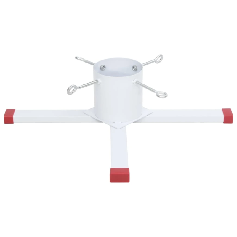 vidaXL Ziemassvētku egles statīvs, balts, 61x61x15,5 cm