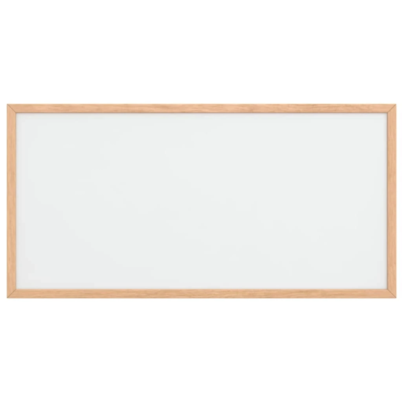 vidaXL magnētiskā baltā tāfele ar masīvkoka rāmi, 60x30 cm