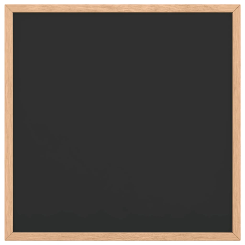 vidaXL tāfele ar masīvkoka priedes rāmi, melns 40x40 cm