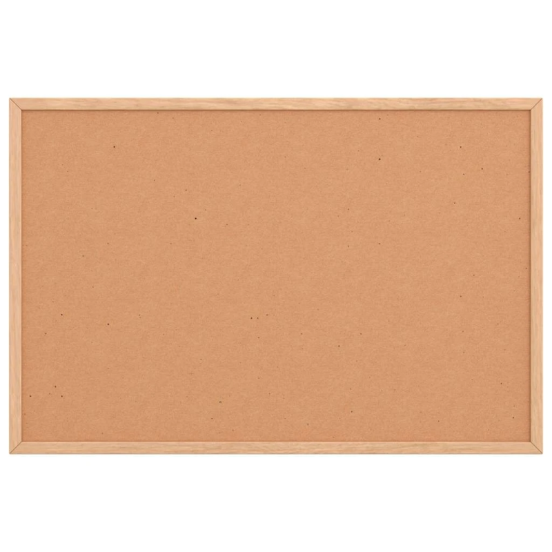 vidaXL korķa dēlis ar masīvkoka rāmi, 60x40 cm