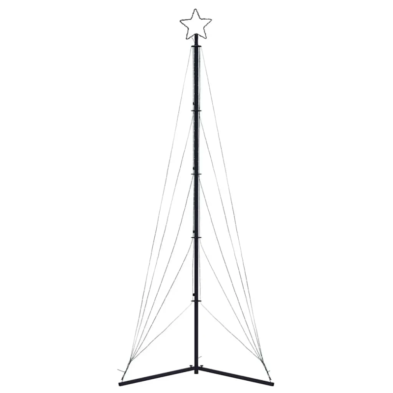 vidaXL LED Ziemassvētku eglīte 525 LED Krāsains 302 cm