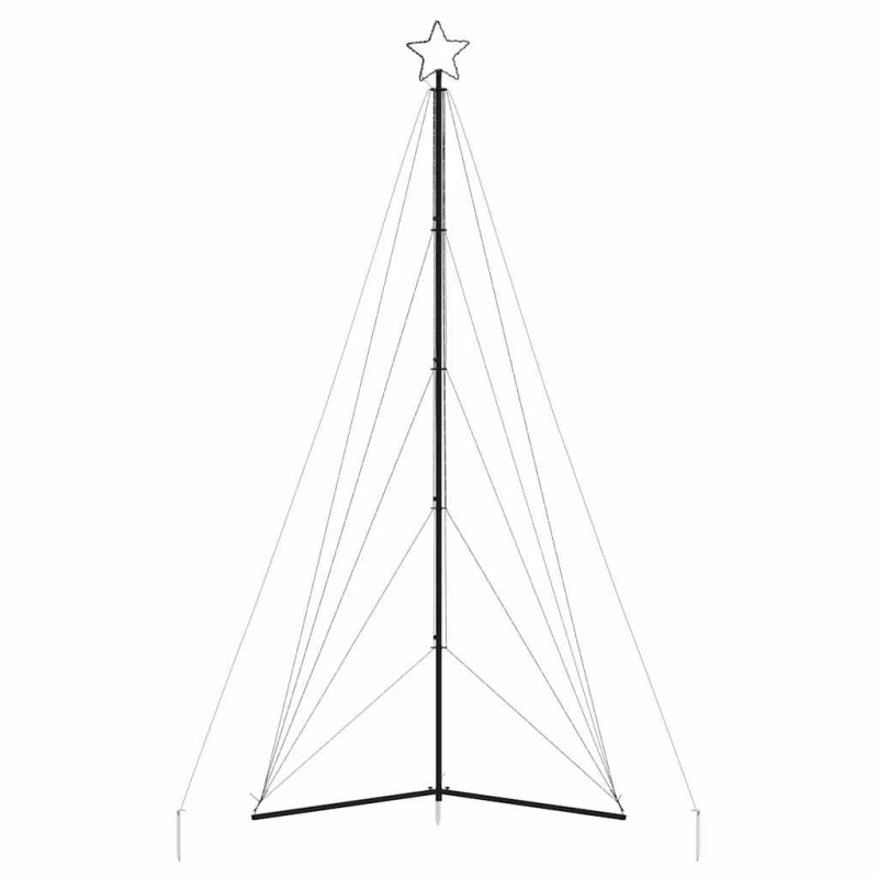 vidaXL LED Ziemassvētku eglīte 615 LED Silti Balta 404,5 cm