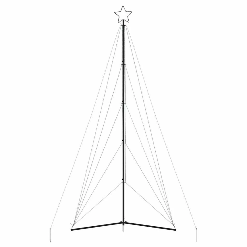 vidaXL LED Ziemassvētku eglīte 615 LED Zila 404,5 cm