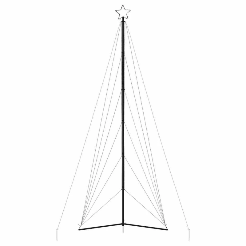 vidaXL LED Ziemassvētku eglīte 861 LED Silti Balta 478 cm
