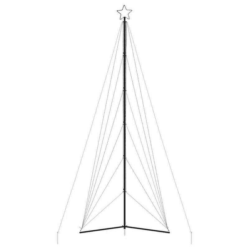 vidaXL LED Ziemassvētku eglīte 861 LED Auksti Balts 478 cm