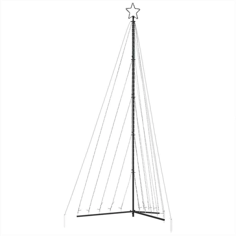 vidaXL LED Ziemassvētku eglīte 570 LED Silti Balta 399 cm