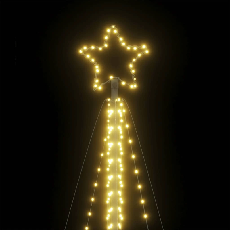 vidaXL LED Ziemassvētku eglīte 789 LED Silti Balta 476 cm