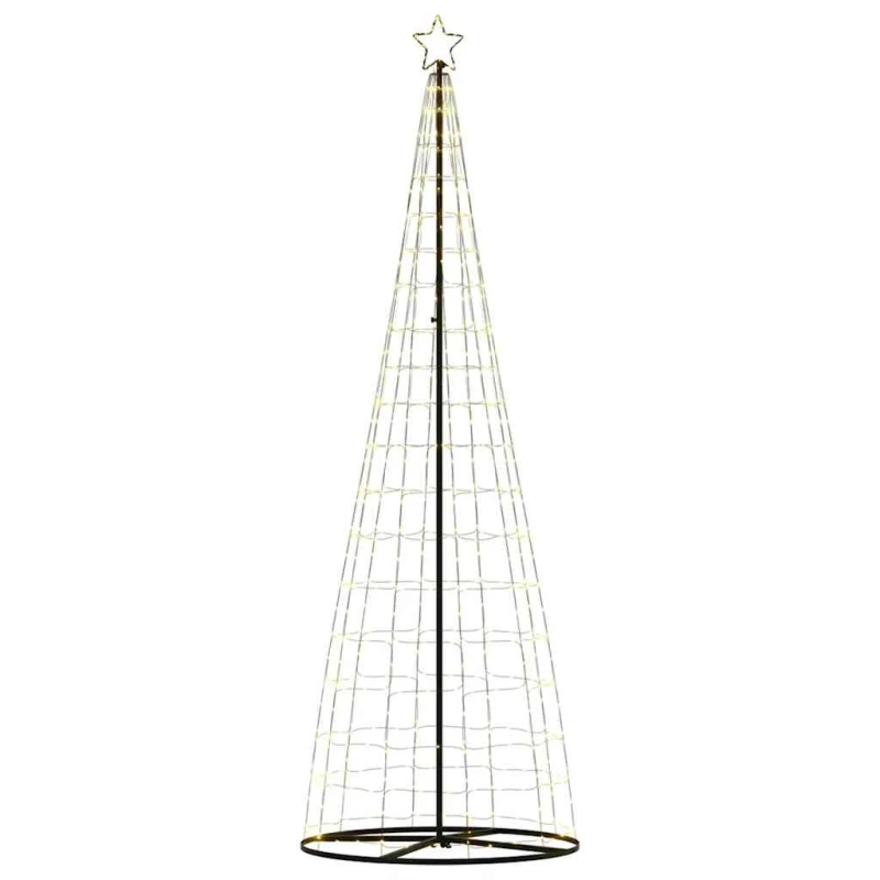 vidaXL LED Ziemassvētku eglīte 550 LED Silti Balta 300 cm