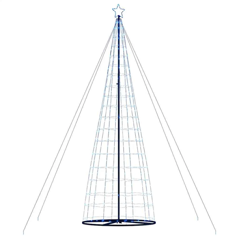 vidaXL LED Ziemassvētku eglīte 1534 LED Zila 500 cm