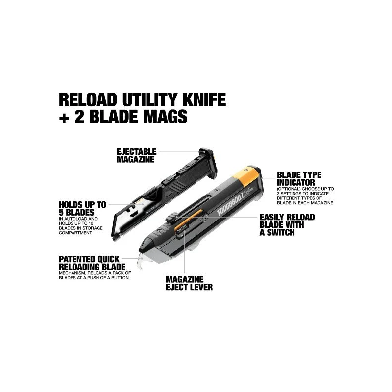 Nazis ar maināmu asmeņu kaseti un 5+5 asmeņi ToughBuilt TB-H4S2-03