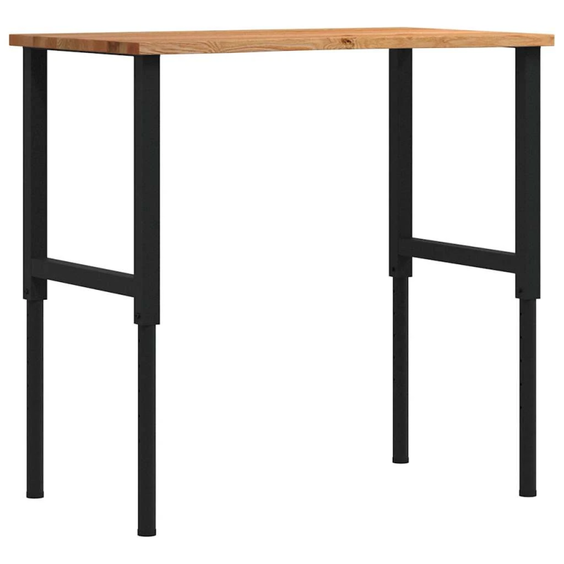 vidaXL darbagalds, brūns, 100x60x,71,5-98, cm, ozola masīvkoks