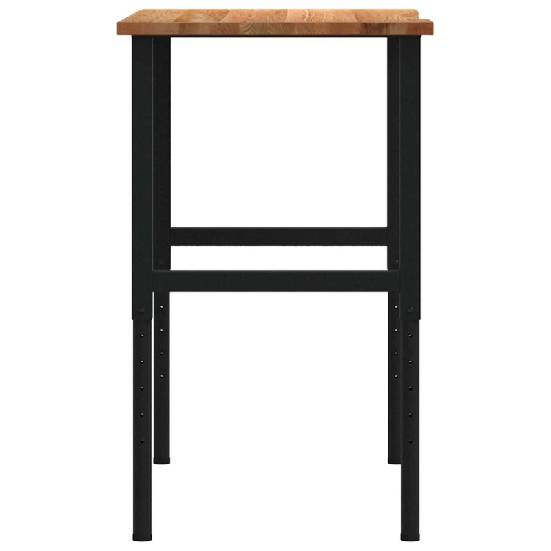 vidaXL darbagalds, brūns, 100x60x,71,5-98, cm, ozola masīvkoks