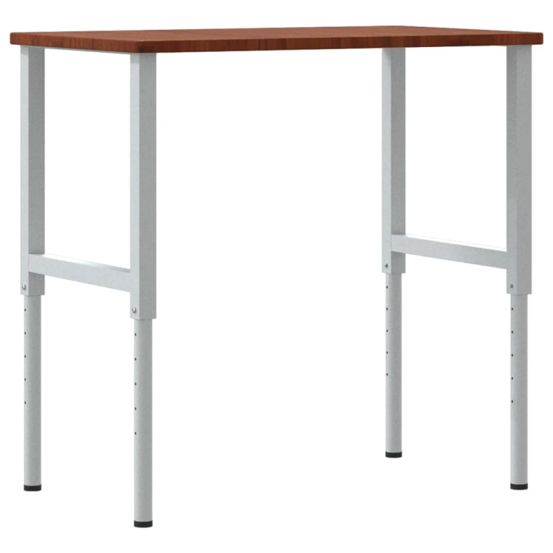 vidaXL darbagalds, 100x60x,71,5-98,cm, ozola masīvkoks, taisnstūra