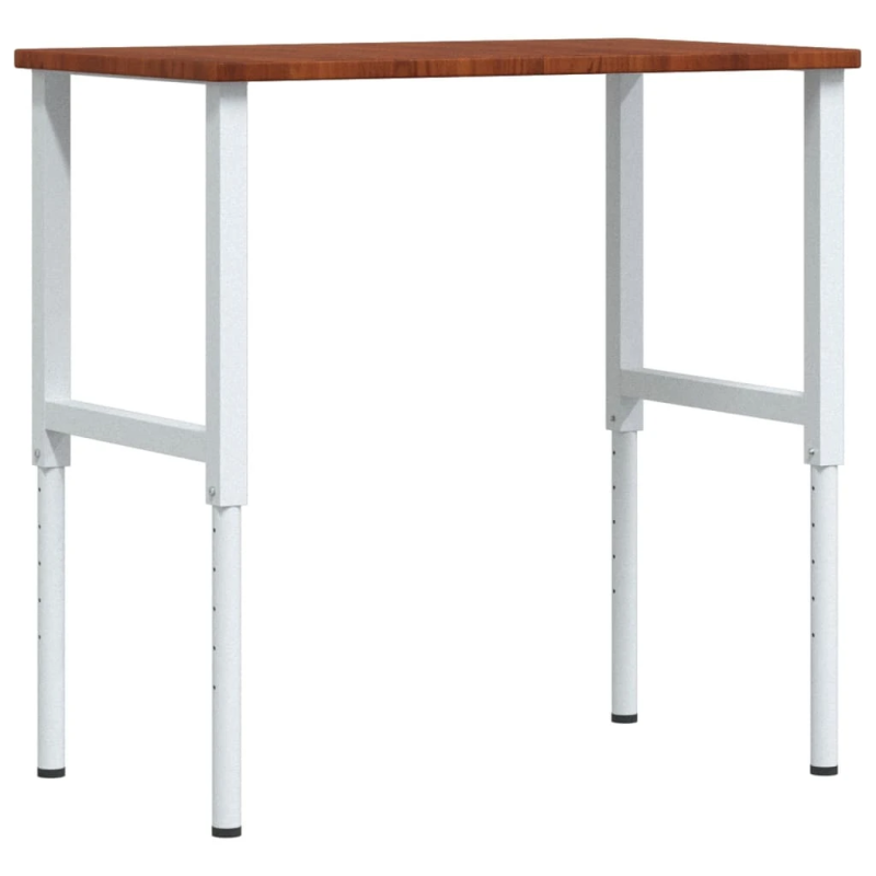 vidaXL darbagalds, 100x60x,71,5-98,cm, ozola masīvkoks, taisnstūra