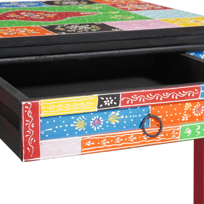 vidaXL Rakstāmgalds ar atvilktni Daudzkrāsains 100 x 50 x 77 cm