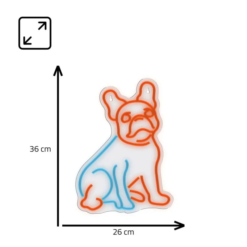 Manta SNL68MT Style Neon Lights FRENCH BULLDOG Multicolor