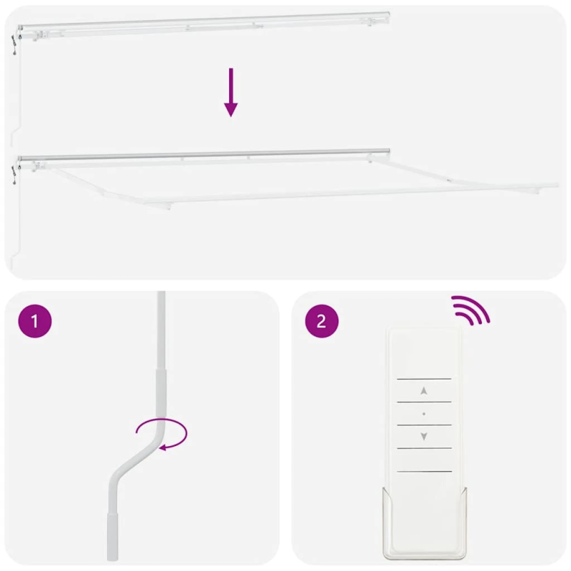 vidaXL automātiski izvelkama markīze, pelēka un balta, 450x300 cm