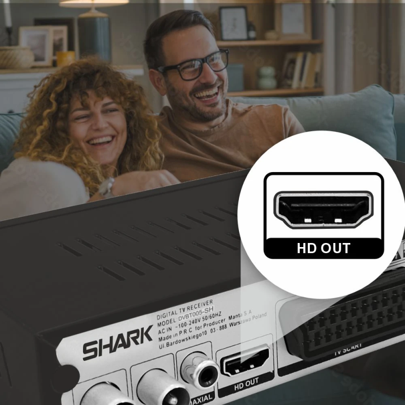 Manta DVBT005-SH Tuner for TV DVBT-T2-HEVC SHARK