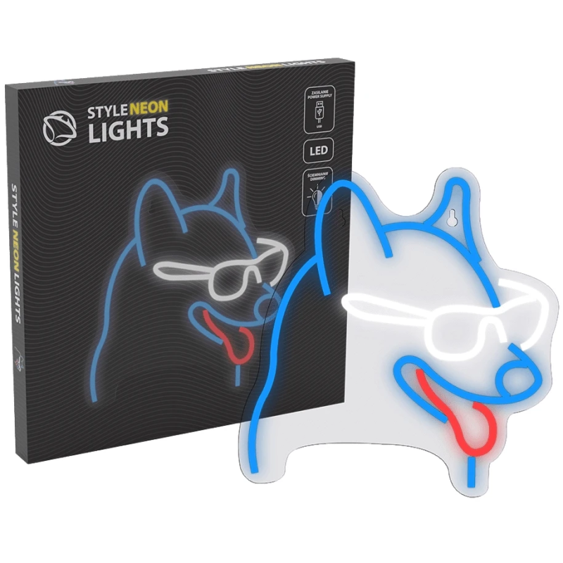 Manta SNL69MT Style Neon Lights DOG WITH GLASSES