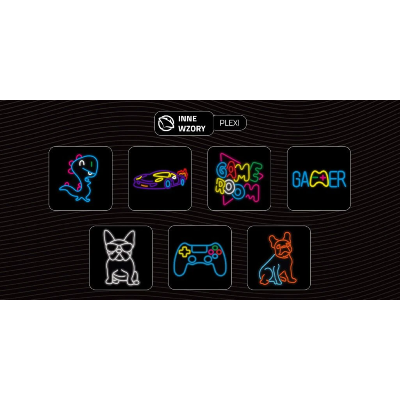 Manta SNL69MT Style Neon Lights DOG WITH GLASSES