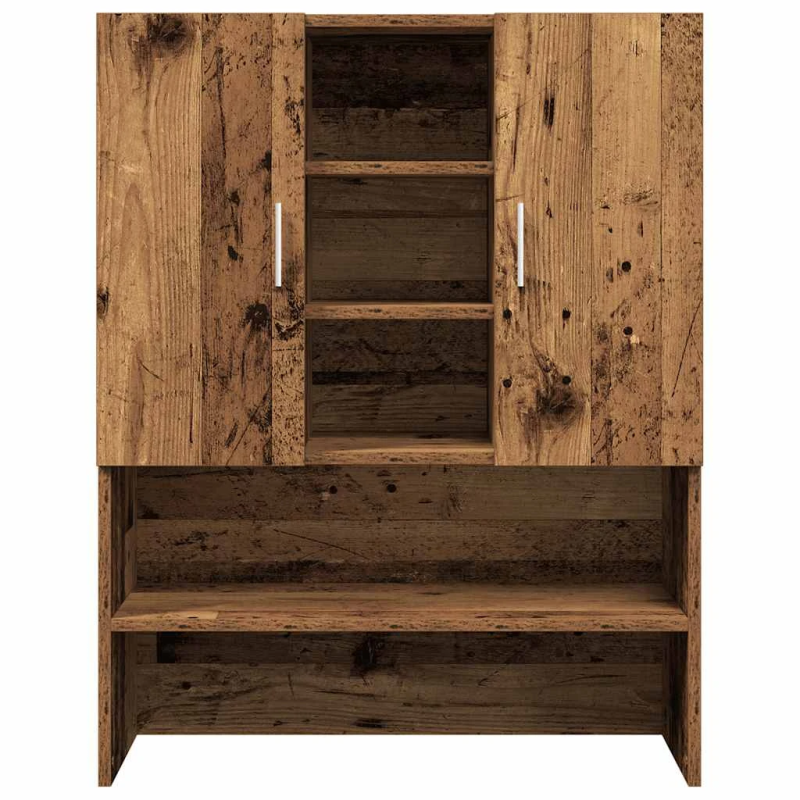 vidaXL veļasmašīnas skapītis, veca koka, 70,5x25,5x90 cm