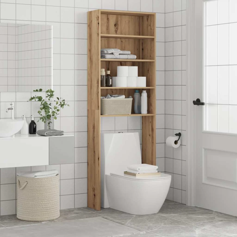 vidaXL Veļas mašīnas skapis Artisan Ozols 64x24x190 cm