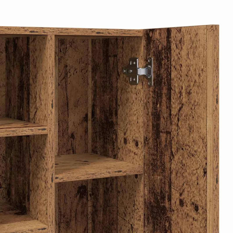 vidaXL veļasmašīnas skapītis, veca koka, 64x25,5x190 cm