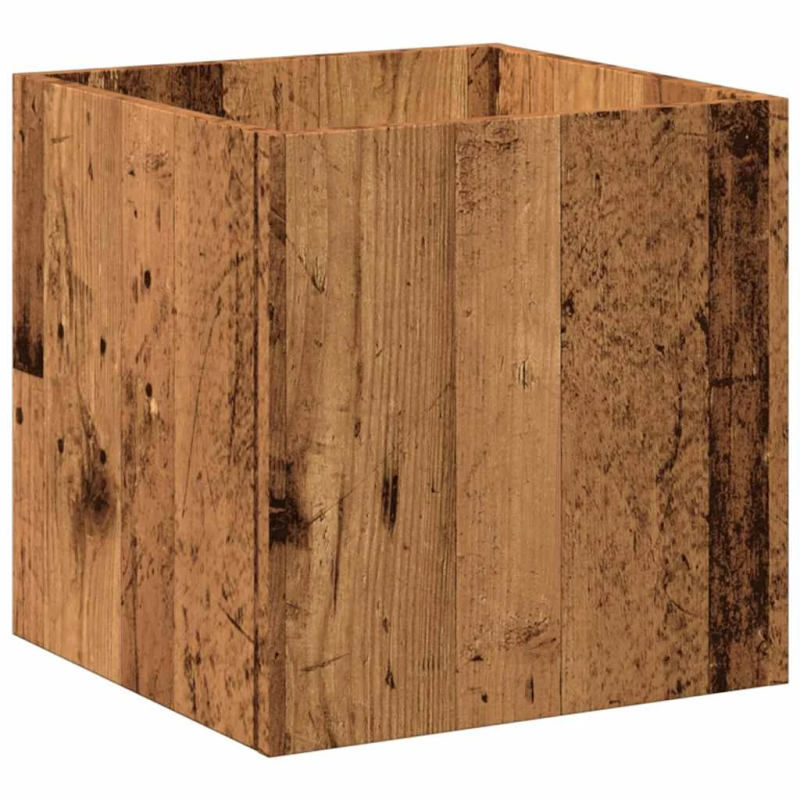vidaXL stādāmā kaste Old Wood 40x40x40 cm Engineered Wood