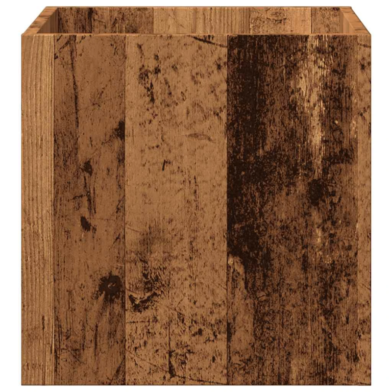 vidaXL stādāmā kaste Old Wood 40x40x40 cm Engineered Wood