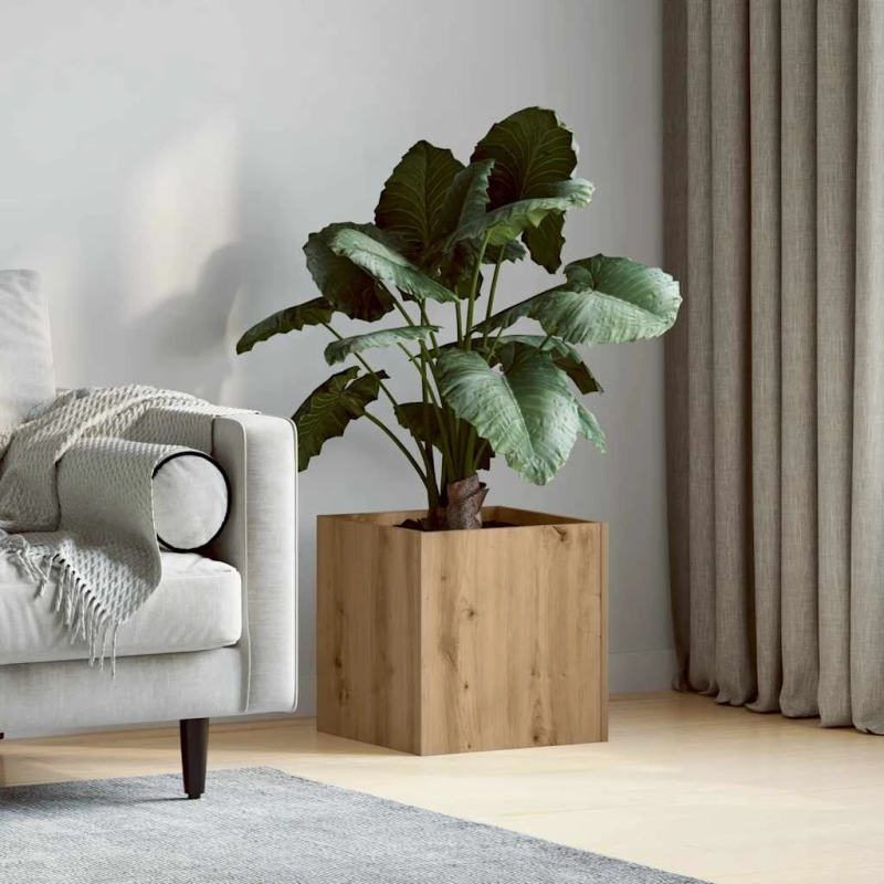 vidaXL Stādīšanas kaste Artisan Oak 40x40x40 cm Engineered Wood