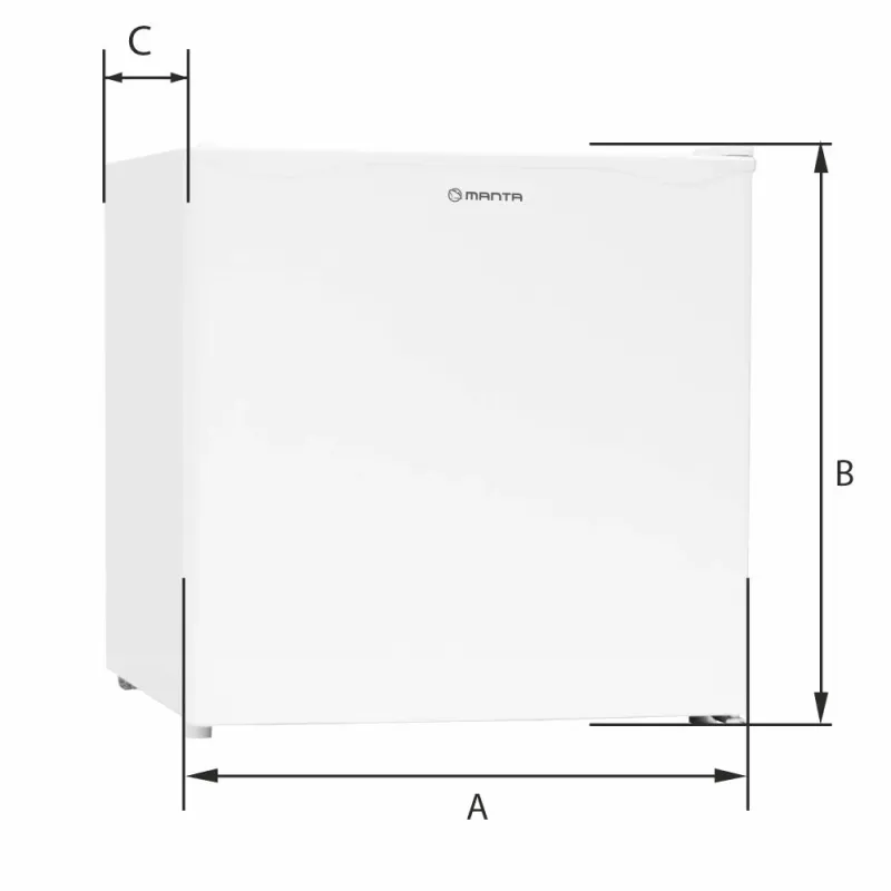 Manta MM515PWH Fridge 46L White