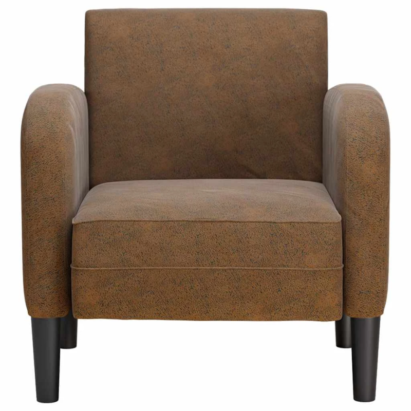vidaXL dīvāna krēsls ar roku balstiem, brūns, 54 cm, mākslīgā āda