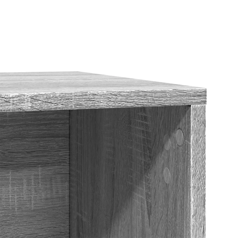 vidaXL Kaķu pakaišu kastes korpuss pelēks 80x50x45cm inženierijas koks