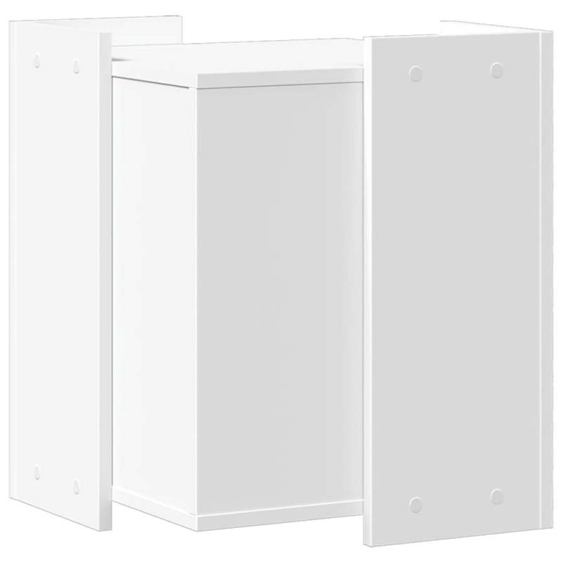 vidaXL Kaķu pakaišu kastes korpuss Balts 42x42x51 cm inženierijas koks