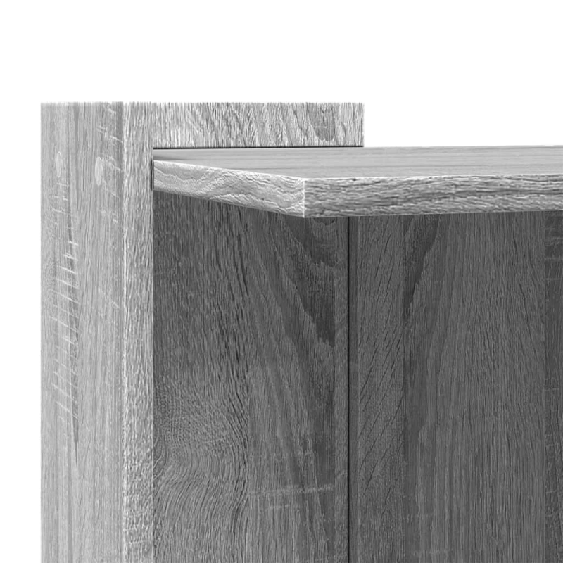 vidaXL Kaķu pakaišu kastes korpuss pelēks 42x42x51cm inženierijas koks