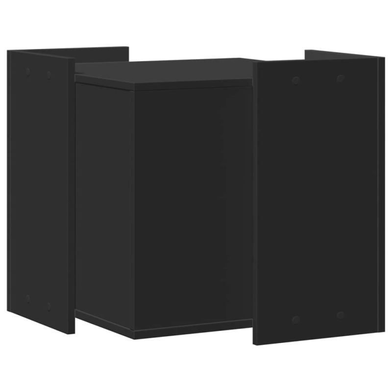 vidaXL Kaķu pakaišu kastes korpuss Melns 53x53x51 cm inženierijas koks