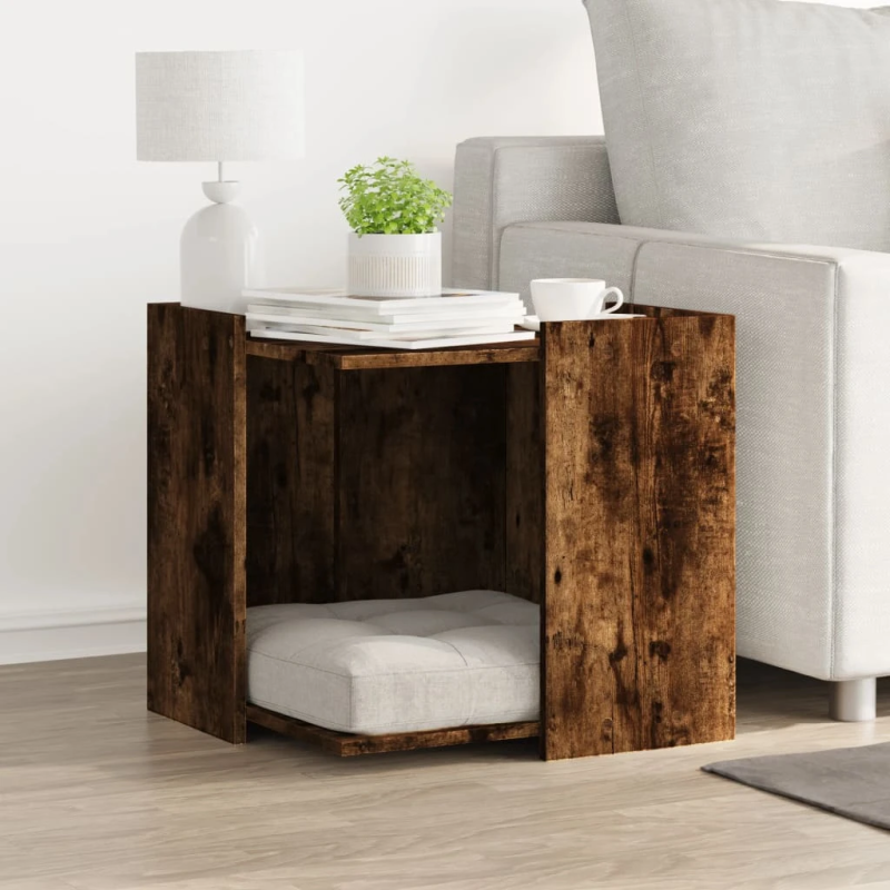 vidaXL Kaķu pakaišu kastes korpuss ozola 53x53x51 cm inženierijas koks