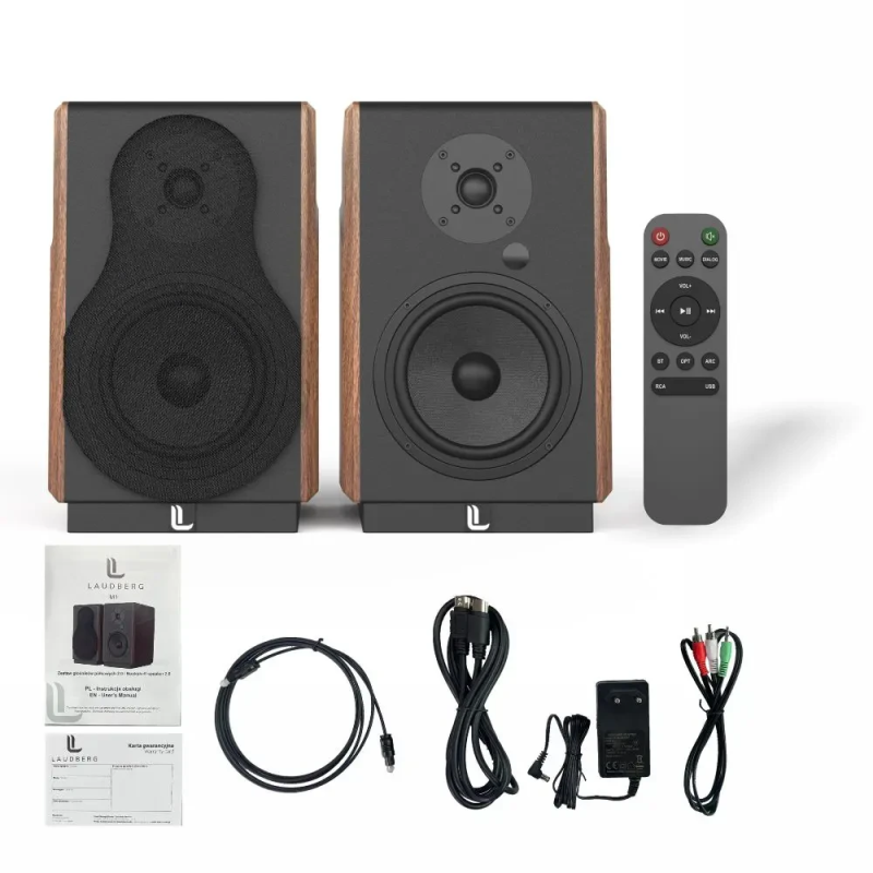 Laudberg M1 bookshelf speakers 2.0 for TV 120W