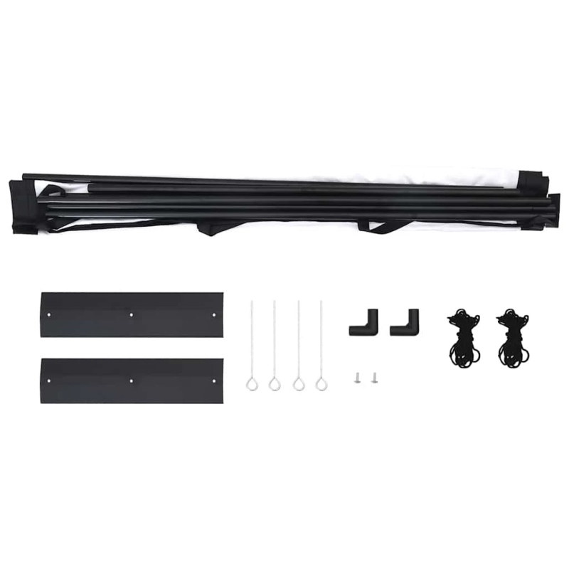 vidaXL projekcijas ekrāns ar statīviem 89 collas 1:1