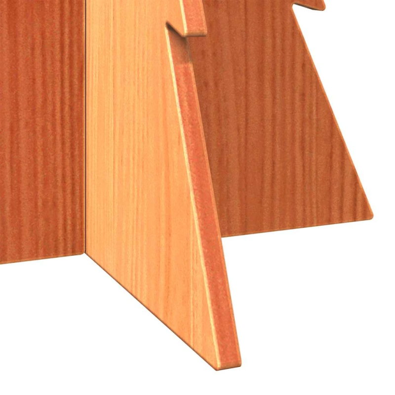 vidaXL koka Ziemassvētku eglīte, vaska brūna, 80 cm, priedes masīvkoks