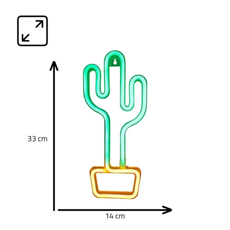 Manta SNL07GNT Style Neon Lights CACTUS Green-Yellow