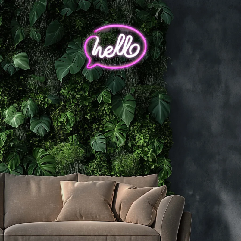 Manta SNL08PKT Style Neon Lights HELLO Pink-White