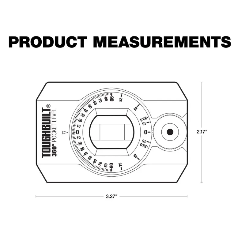 360 grādu mini līmeņrādis ToughBuilt