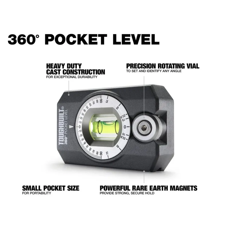 360 grādu mini līmeņrādis ToughBuilt