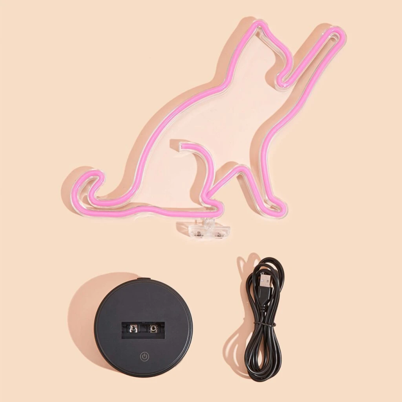 Manta SNL80PK LED lamp Light decoration Cat 2 pink
